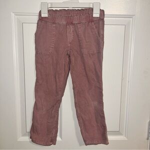 Cat & Jack Girls Size XS 4/5 Purple Pull On Casual School Pants Bottoms